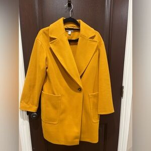 Top shop oversized mustard coat